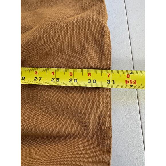 VTG Territory Ahead Jacket Mens Large Tan Duck Canvas Chore Aztec Lined Utility - Picture 15 of 16